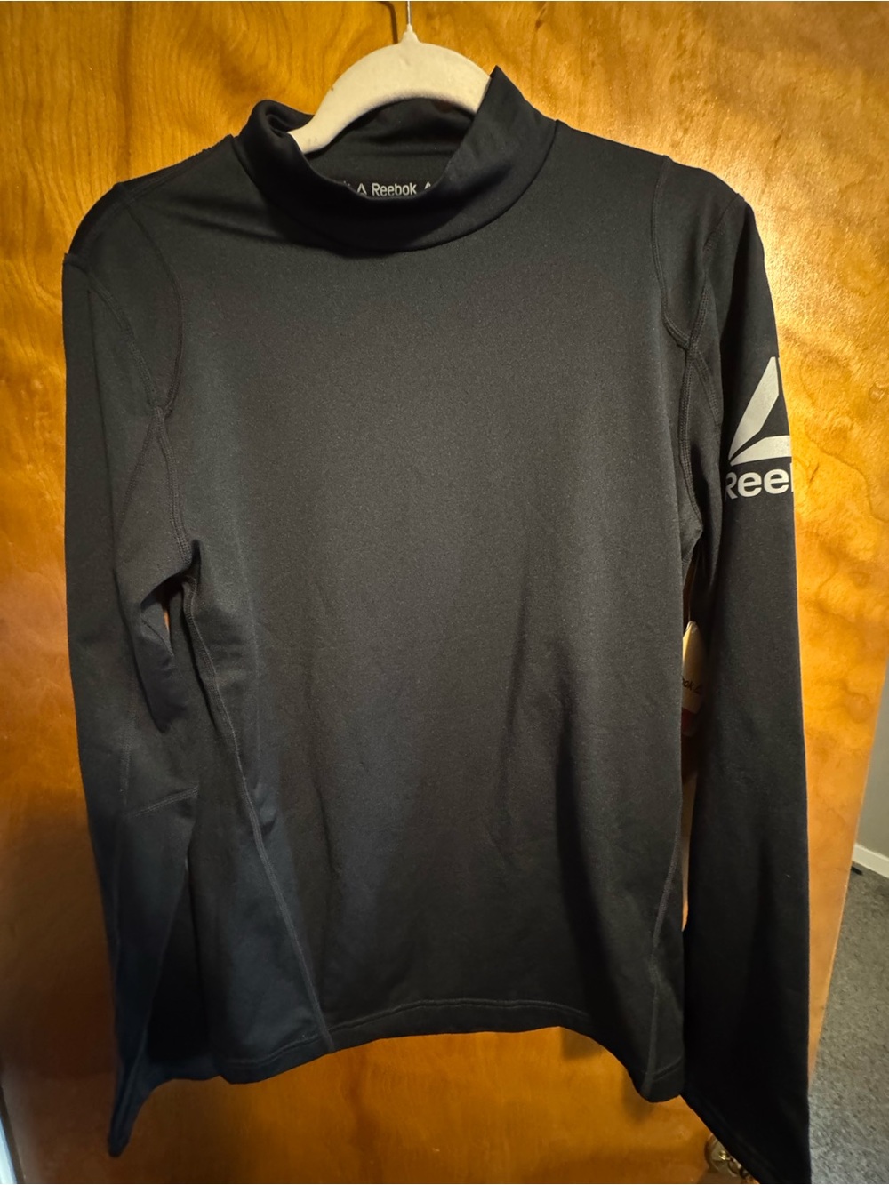 Reebok Black Compression Mock Neck Base